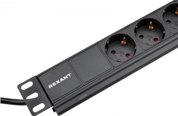Блок распределения питания Rexant 04-0301-1 гор.размещ. 6xSchuko базовые 10A C14 2м