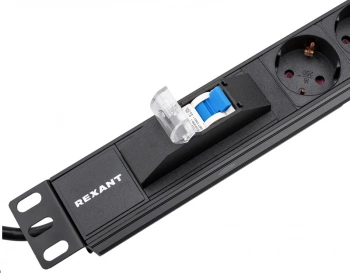 Блок распределения питания Rexant 04-0103-1 гор.размещ. 6xSchuko базовые 16A Schuko 2м