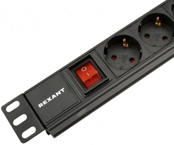 Блок распределения питания Rexant 04-0303-1 гор.размещ. 8xSchuko базовые 10A C14