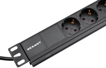Блок распределения питания Rexant 04-0105-1 гор.размещ. 9xSchuko базовые 16A Schuko 2м