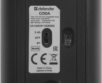 Мышь Defender Coda MB-261