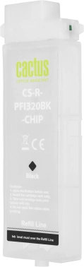 Картридж перезаправляемый струйный Cactus CS-R-PFI320BK-CHIP