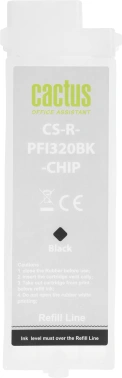 Картридж перезаправляемый струйный Cactus CS-R-PFI320BK-CHIP