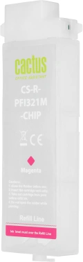 Картридж перезаправляемый струйный Cactus CS-R-PFI321M-CHIP