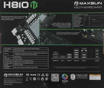 Материнская плата Maxsun Challenger H810ITX WIFI