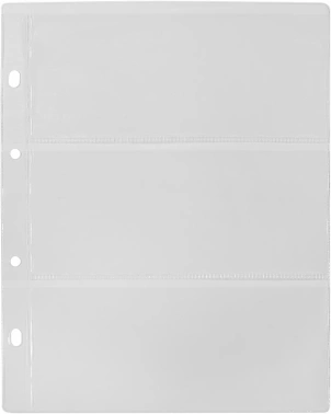 Файлы Silwerhof Create пвх 150мкм (упак.:5шт) для купюр (3 ячейки)