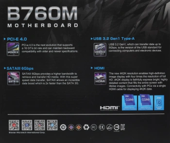 Материнская плата Biostar B760NH-E