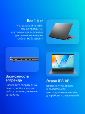 Ноутбук Asus VivoBook S14  S3407CA-LY097