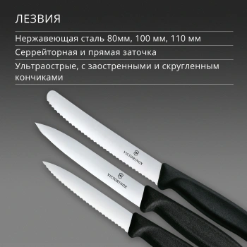Набор ножей кухон. Victorinox Swiss Classic 6.7113.34
