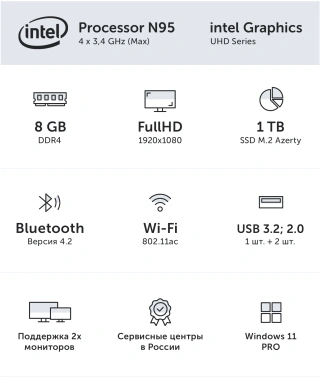 Ноутбук Azerty Memoir  RB-1558