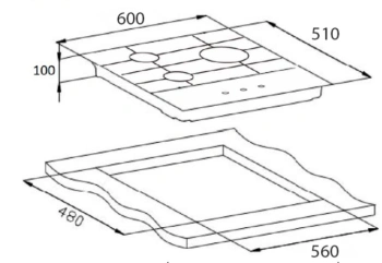 Газовая варочная поверхность Weissgauff HGG 631 BG