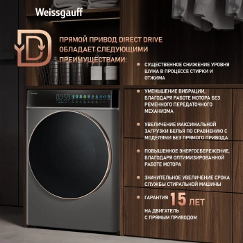 Стиральная машина Weissgauff WM 58411 Direct Drive Inverter Premium