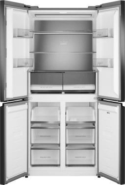 Холодильник Weissgauff WCD 450 Bru Steel Glass NoFrost Inverter