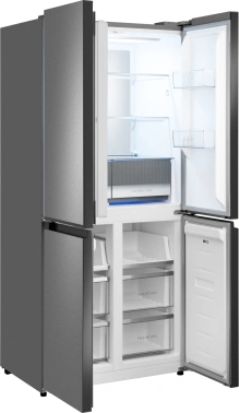 Холодильник Weissgauff WCD 450 Bru Steel Glass NoFrost Inverter