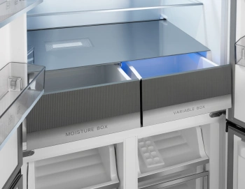 Холодильник Weissgauff WCD 450 Bru Steel Glass NoFrost Inverter