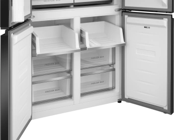 Холодильник Weissgauff WCD 450 Bru Steel Glass NoFrost Inverter