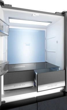 Холодильник Weissgauff WCD 450 Rock Glass NoFrost Inverter