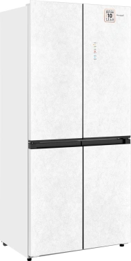 Холодильник Weissgauff WCD 450 White Rock Glass NoFrost Inverter