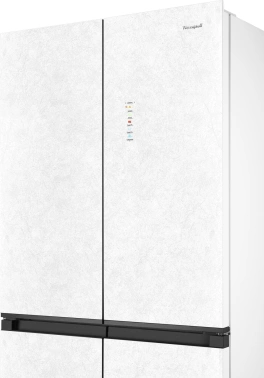 Холодильник Weissgauff WCD 450 White Rock Glass NoFrost Inverter