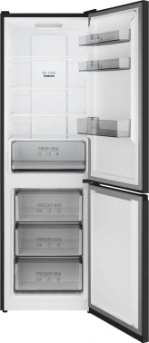 Холодильник Weissgauff WRK 185 Total NoFrost Inverter Black Inox