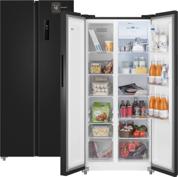 Холодильник Weissgauff WSBS 500 Inverter NoFrost Black