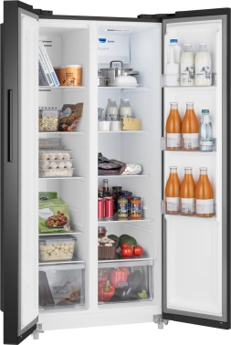 Холодильник Weissgauff WSBS 500 Inverter NoFrost Black