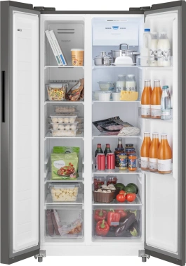 Холодильник Weissgauff WSBS 500 Inverter NoFrost Dark Grey