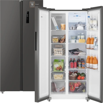 Холодильник Weissgauff WSBS 500 Inverter NoFrost Dark Grey