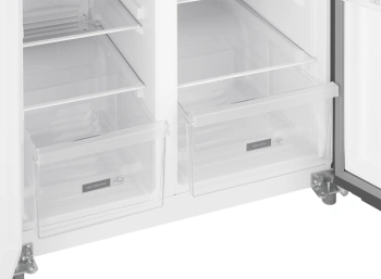 Холодильник Weissgauff WSBS 500 Inverter NoFrost Dark Grey