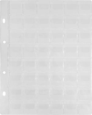 Файлы Silwerhof Create пвх 130мкм (упак.:5шт) для монет (48 ячеек)