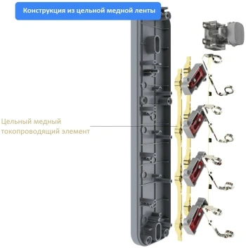 Сетевой фильтр Deli ET431