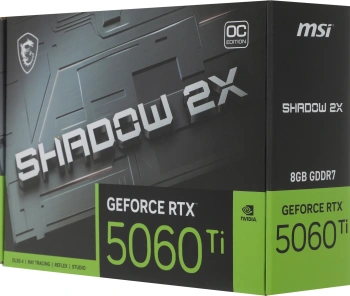 Видеокарта MSI PCI-E 5.0  RTX 5060 TI 8G SHADOW 2X OC PLUS