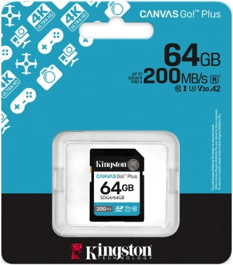Флеш карта SDXC 64GB Kingston  SDG4/64GB