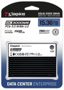Накопитель SSD Kingston PCIe 5.0 x4 15.36TB SEDC3000ME/15T3 SEDC3000ME