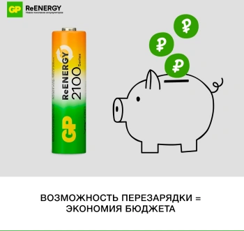 Аккумулятор GP 210AAHCRGY-2CRCB2