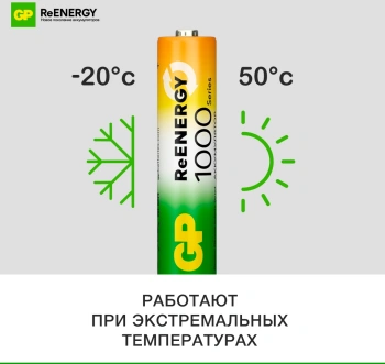 Аккумулятор GP Rechargeable 100AAAHC4/2RGY-2CRCB6