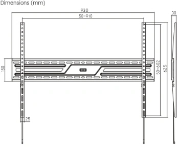 Кронштейн для телевизора Ultramounts UM824F