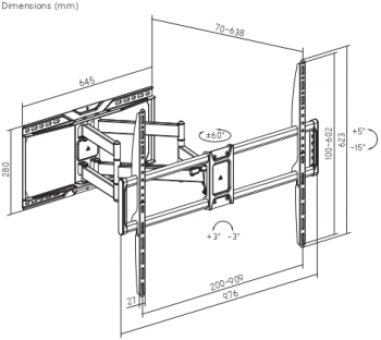 Кронштейн для телевизора Ultramounts UM968