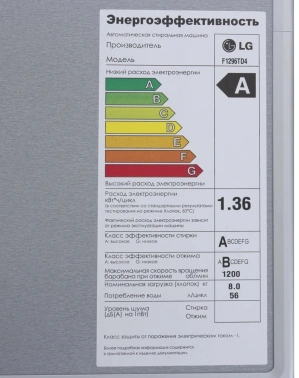 Стиральная машина LG F1296TD4