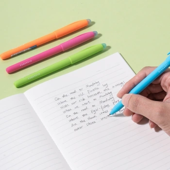 Набор ручек гелев. Deli (EG163-BK-P) ассорти d=0.5мм черн. черн. кор. (12шт) игловидный пиш. наконечник кругл. стираемая стираемые чернила