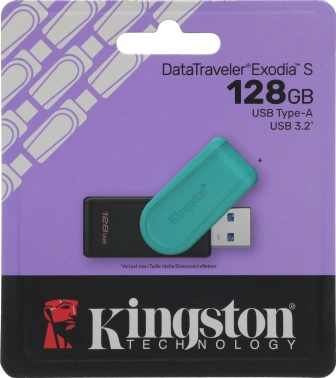 Флеш Диск Kingston 128GB DataTraveler Exodia S