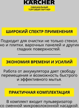 Очиститель Karcher  WV 2 Black Edition