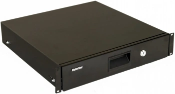 Полка для документации Hyperline TDR3-2U-360-RAL9004 2U нагр.:15кг. 19