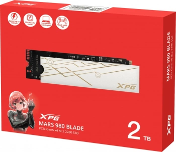 Накопитель SSD A-Data PCIe 5.0 x4 2TB SMAR-980B-2TCS