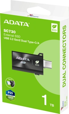Накопитель SSD A-Data USB3.2 Gen2 1TB SC730-1T-CACTI SC730