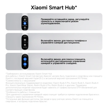 Фитнес-трекер Xiaomi Smart Band 10 AMOLED корп.:серебристый рем.:серый (BHR07PSGL)
