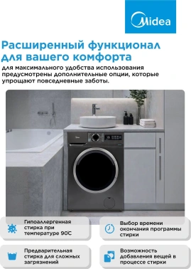 Стиральная машина Midea MF01712BS40/T