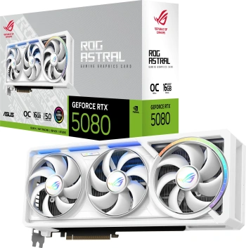 Видеокарта Asus PCI-E 5.0  ROG-ASTRAL-RTX5080-O16G-WHITE