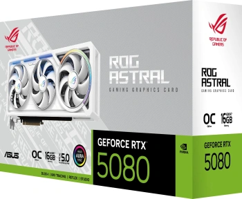 Видеокарта Asus PCI-E 5.0  ROG-ASTRAL-RTX5080-O16G-WHITE