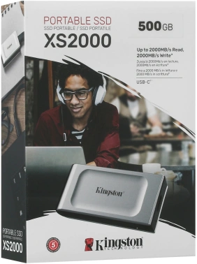 Накопитель SSD Kingston USB3.2 Gen2x2 500GB SXS2000/500GA
